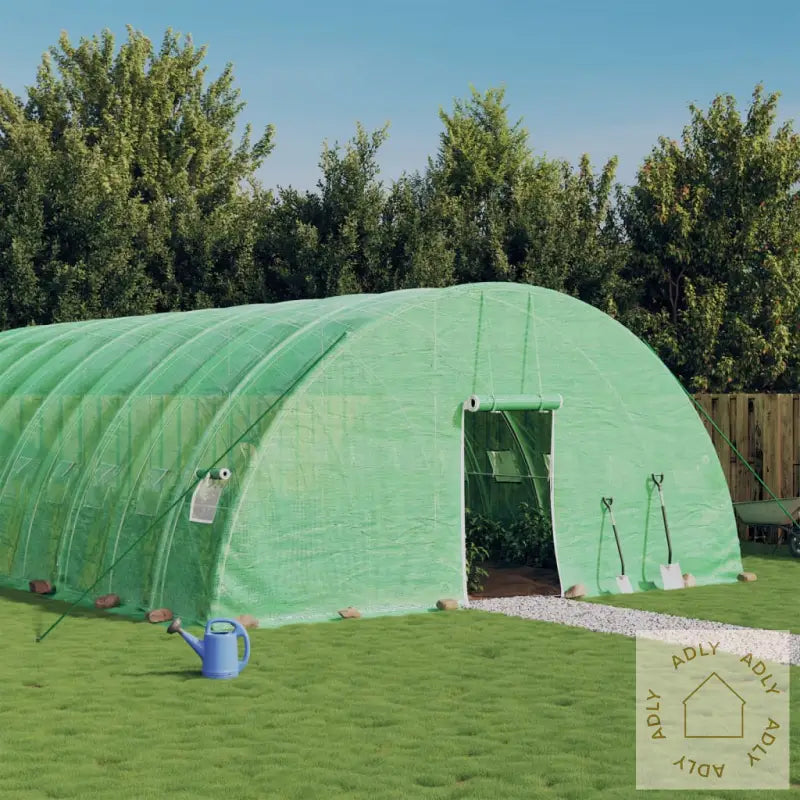 Drivhus Med Stålramme Grønn 84 M² 14X6X2,85 M