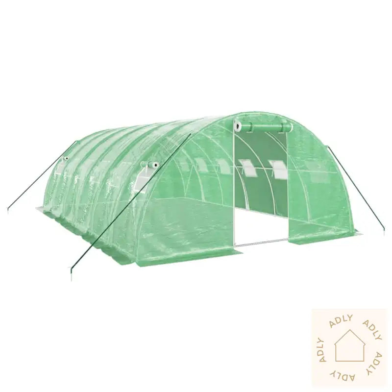 Drivhus Med Stålramme Grønn 24 M² 6X4X2 M