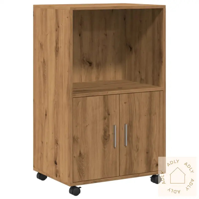 Rulleskap Artisan Eik 55X40X91 Cm Konstruert Tre