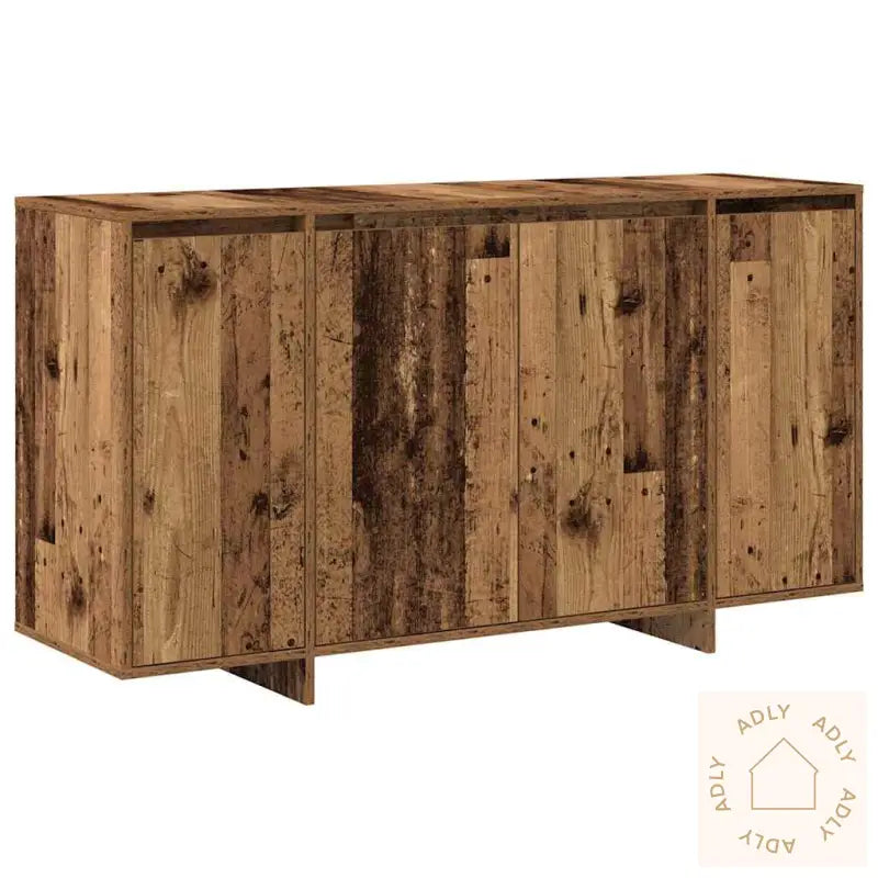 Gammelt Tre Sideboard Gammelt Tre Solid Gjenvunnet Tre