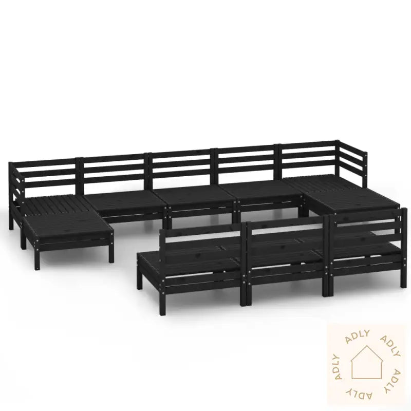 Hagesofagruppe 10 Deler Svart Heltre Furu