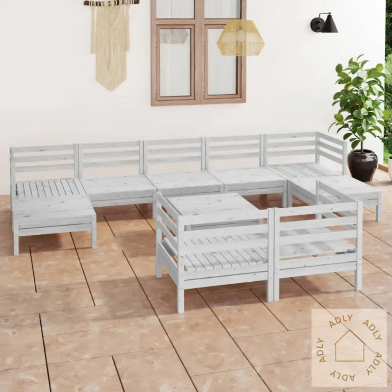 Hagesofagruppe 10 Deler Hvit Heltre Furu