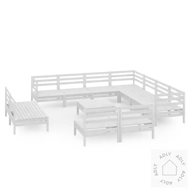 Hagesofagruppe 12 Deler Hvit Heltre Furu