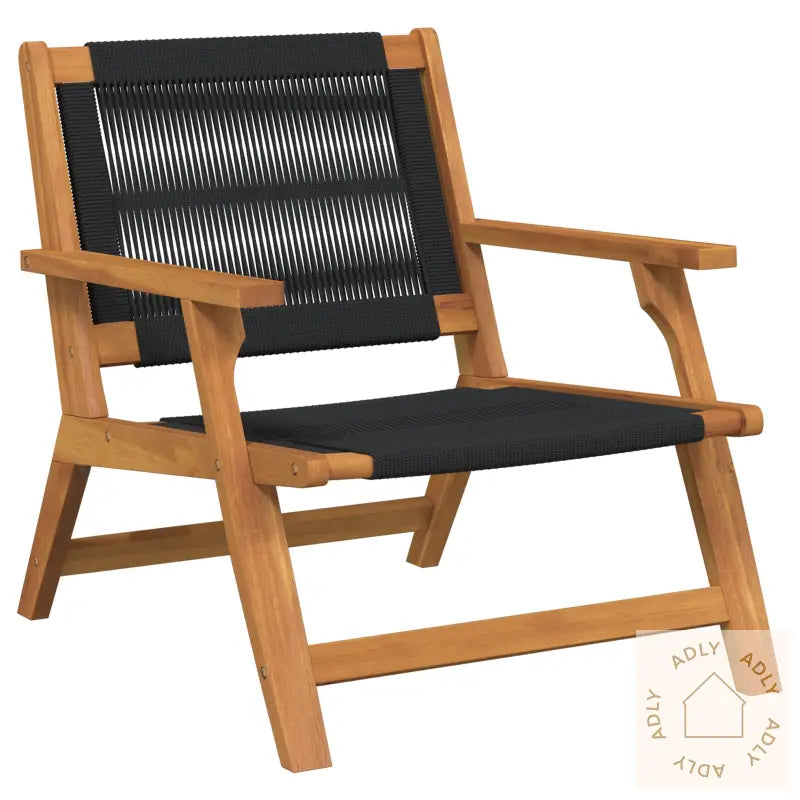 Hagemøbler 2 Stk Sort 67X77X73 Cm Massivt Akasietre