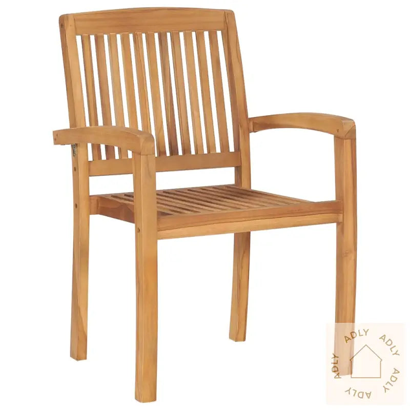 Stablebare Hagestoler 6 Stk Heltre Teak