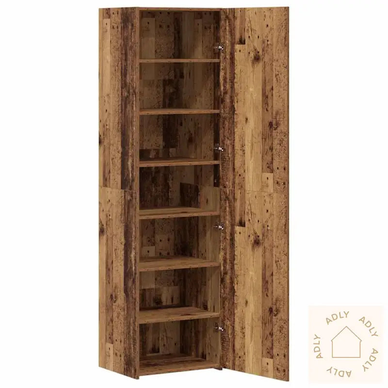 Highboard Gammelt Tre 50X42.5X185 Cm Konstruert Tre