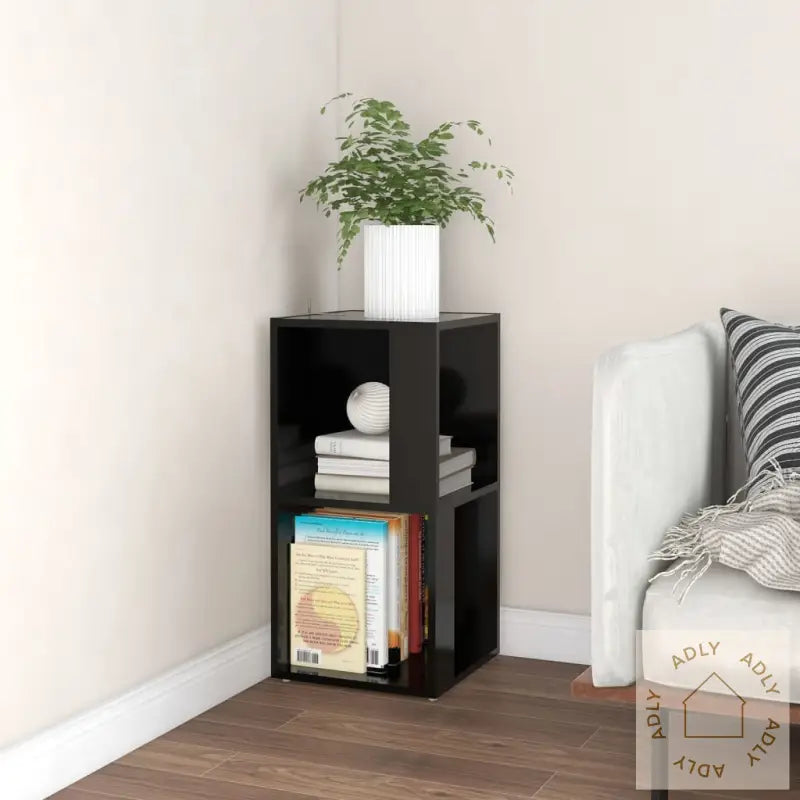 Hjørneskap Svart 33X33X67 Cm Sponplate