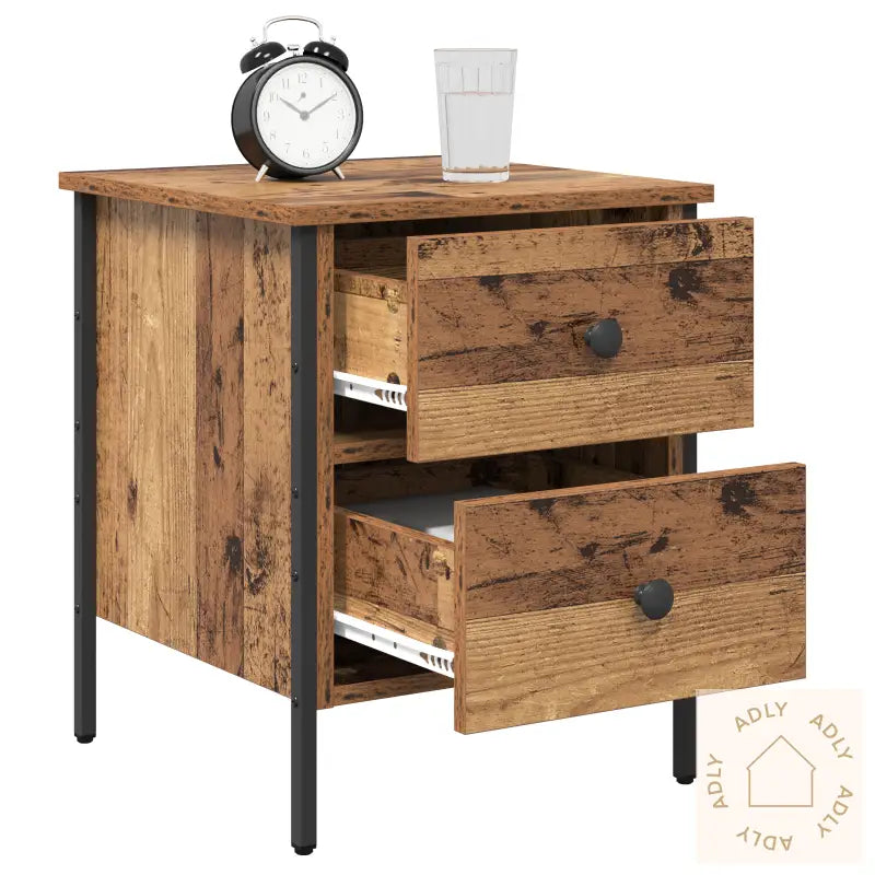 Nattbord Gammelt Tre 40X42X50 Cm Konstruert Tre