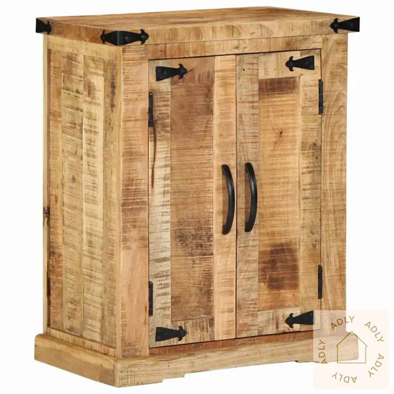 Sideboard 55X35X70 Cm Massivt Tre Grov Mango
