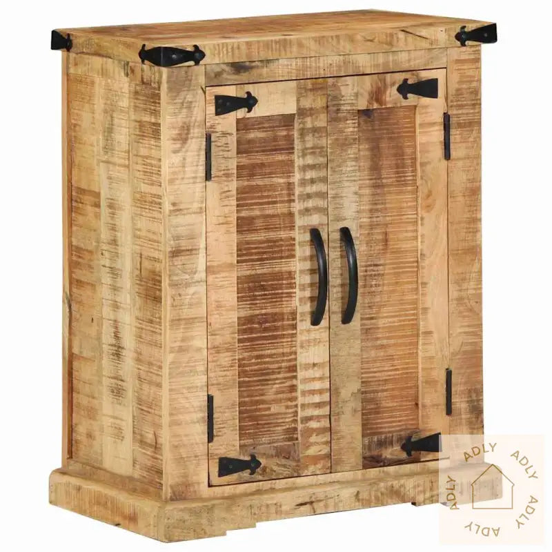 Sideboard 55X35X70 Cm Massivt Tre Grov Mango