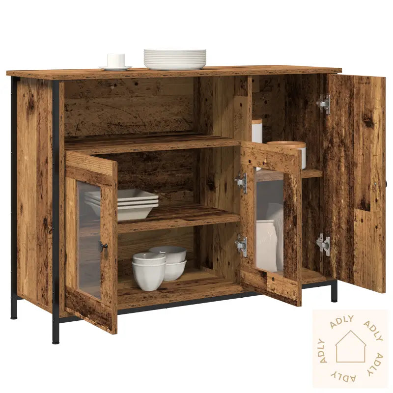 Sideboard Gamle Tresorter 100X35X75 Cm Konstruert Tre