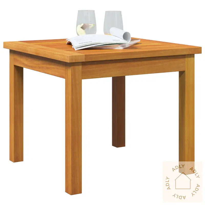 Sidebord 45X45X38 Cm Massivt Akasietre