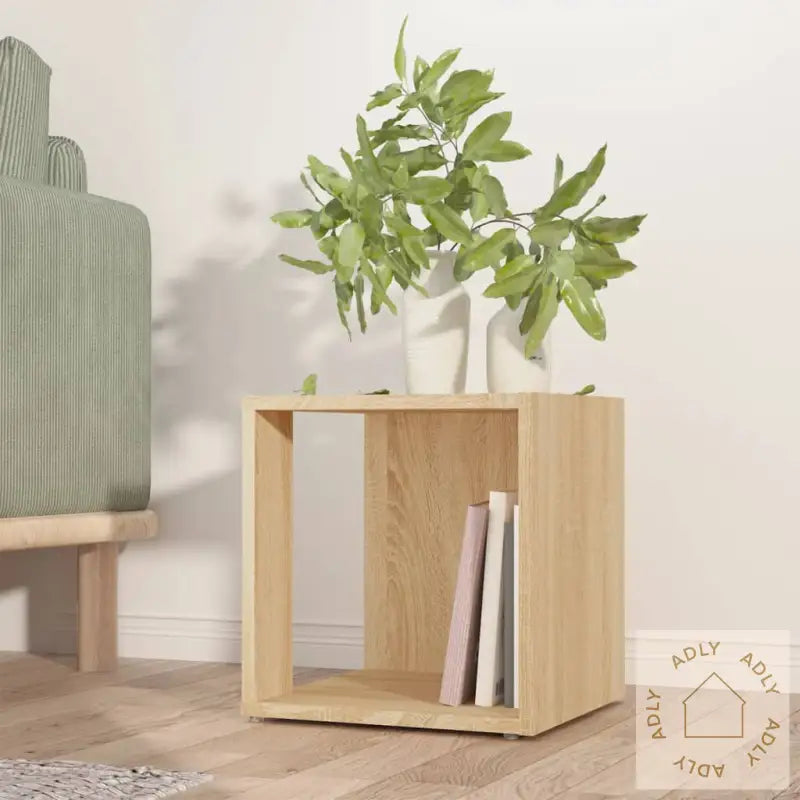 Sidebord Sonoma Eik 33X33X34,5 Cm Konstruert Tre