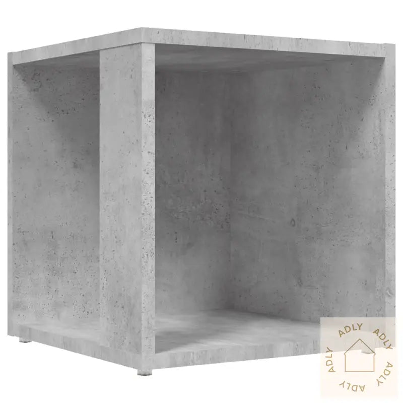 Sidebord Betonggrå 33X33X34,5 Cm Konstruert Tre