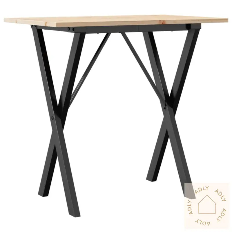 Salongbord X-Ramme 80X50X75 Cm Heltre Furu Og Stål