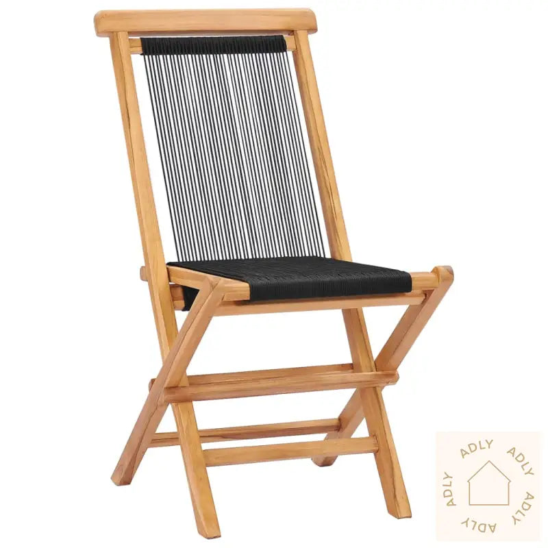 Klappstoler 2 Stk Heltre Teak Og Tau