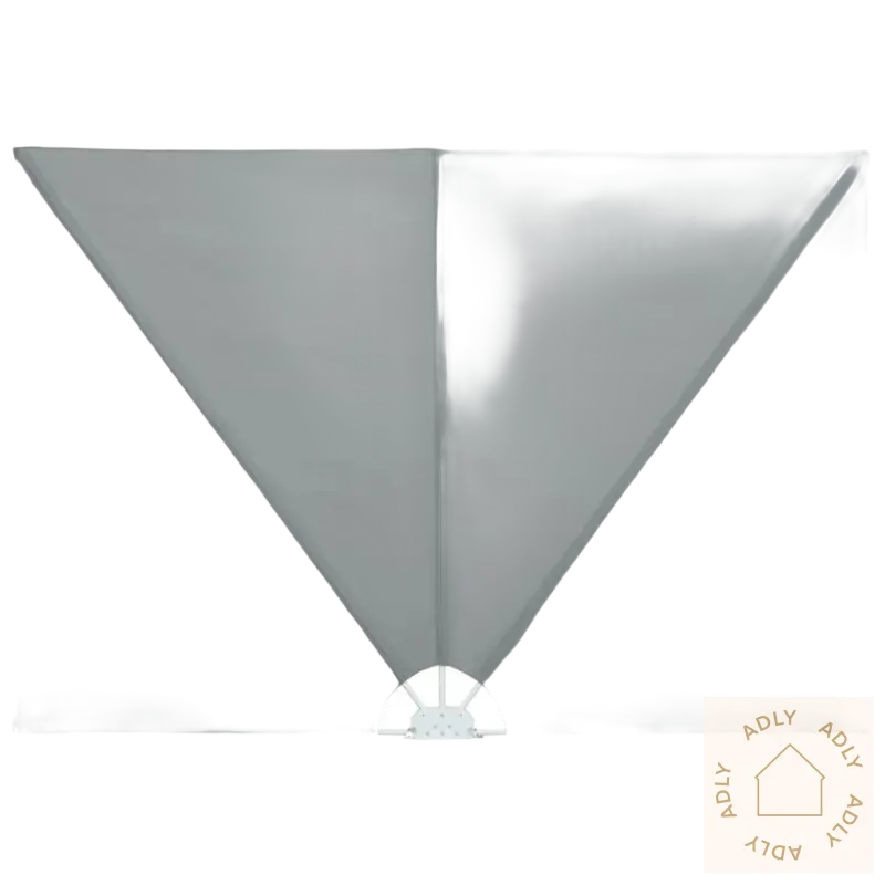 Gray dusjbase med avløp for sammenleggbar sidemarkise og hagemøbler