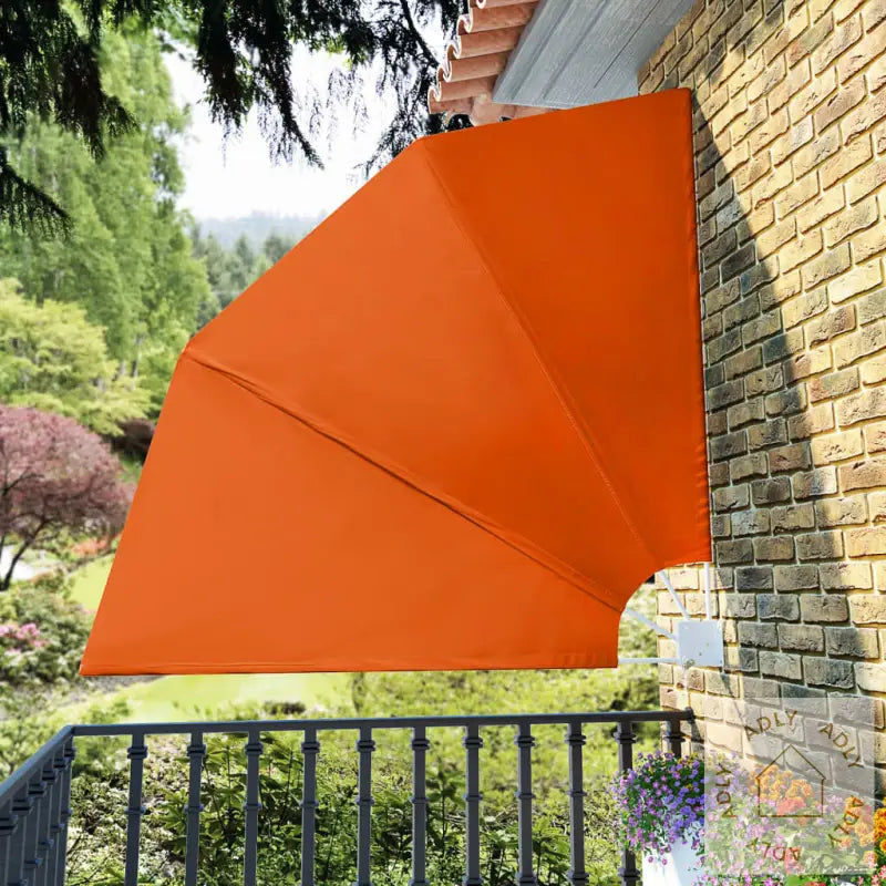 Sammenleggbar Sidemarkise For Balkong Terrakotta 210X210 Cm