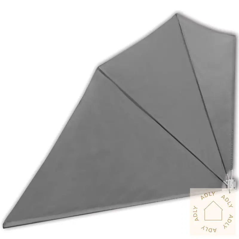 Sammenleggbar Sidemarkise For Balkong Grå 160X240 Cm