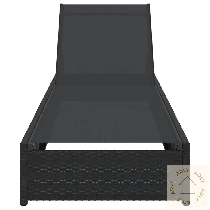 Solseng Svart 60X200X27 Cm Poly Rattan