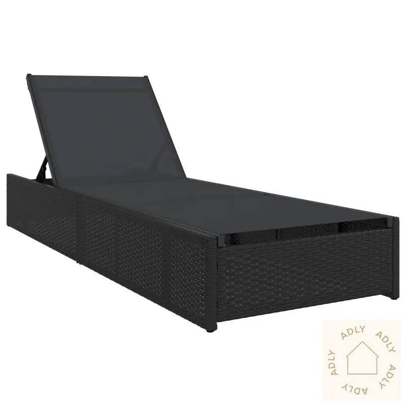 Solseng Svart 60X200X27 Cm Poly Rattan
