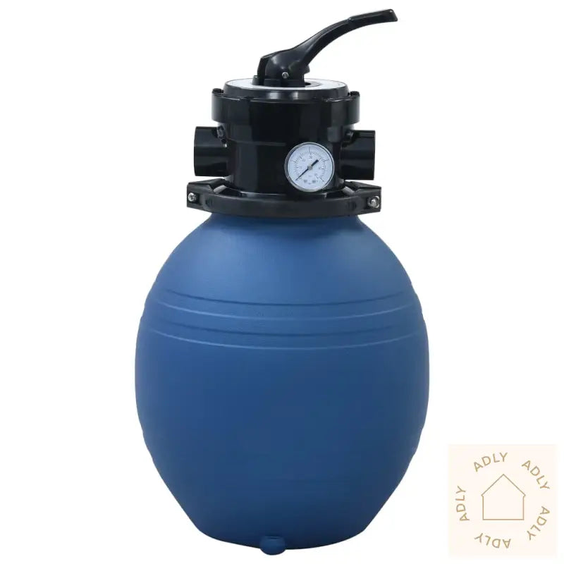 Sandfilter For Basseng Med Ventil I 4 Stillinger Blå 300 Mm