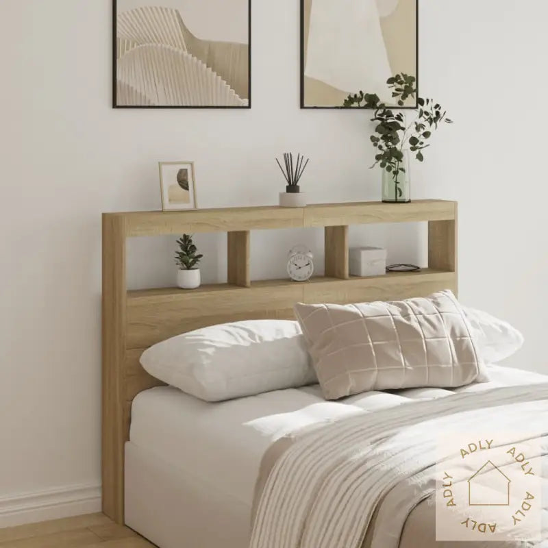 Hodegavl Skap Med Led Sonoma Eik 140X17X102 Cm