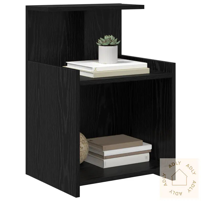 Senge Kabinet Svart Eik 40X35X60 Cm Konstruert Tre