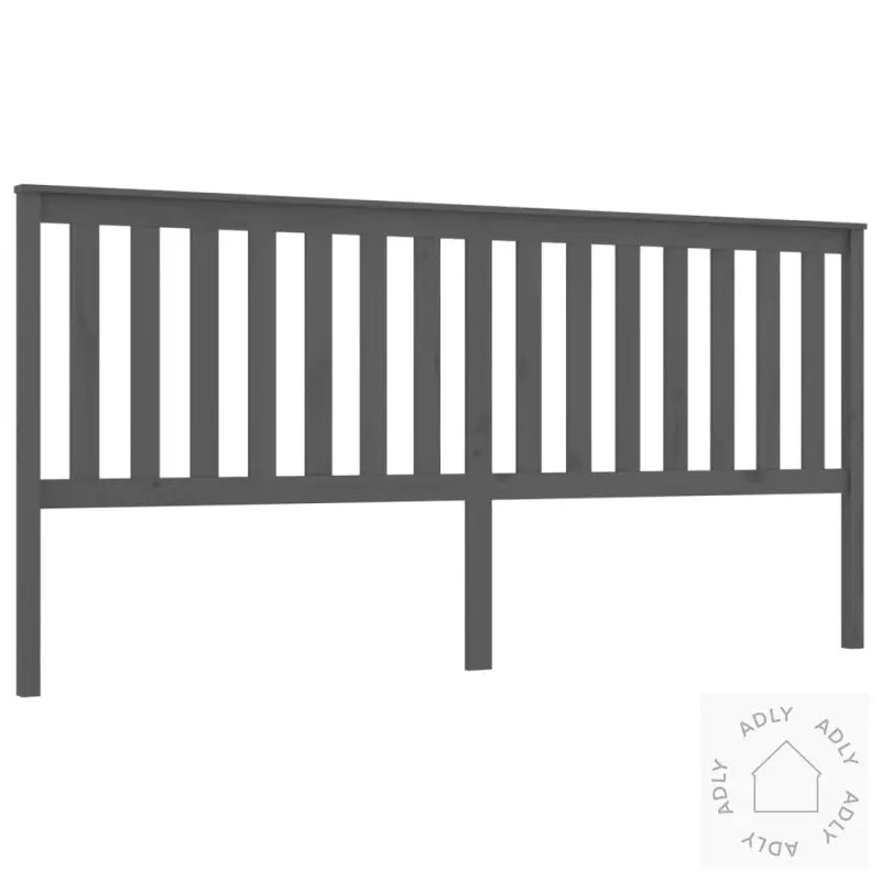 Sengegavl Grå 206X6X101 Cm Heltre Furu