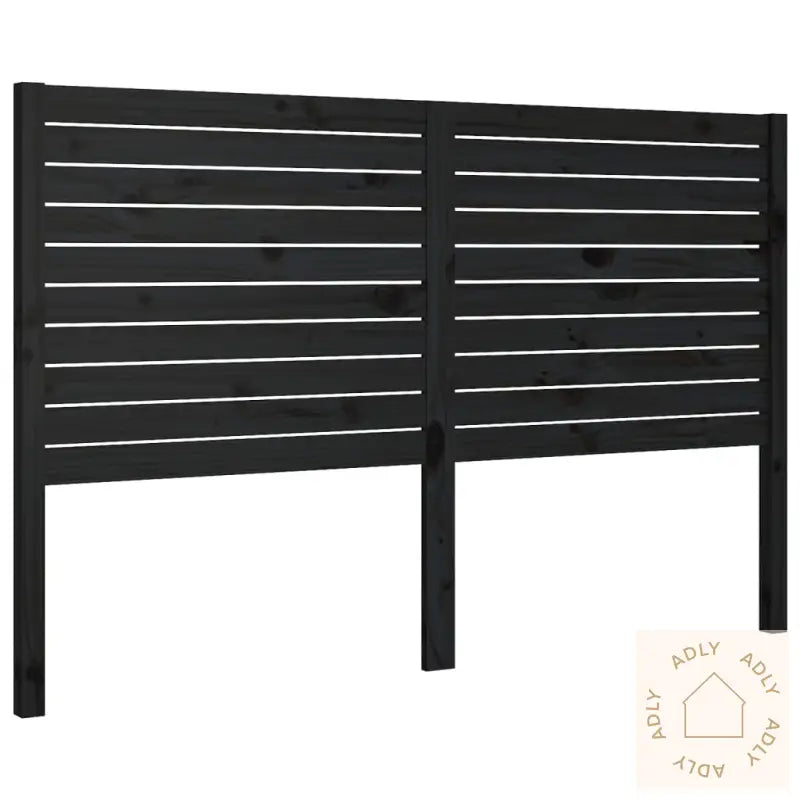 Sengegavl Svart 156X4X100 Cm Heltre Furu