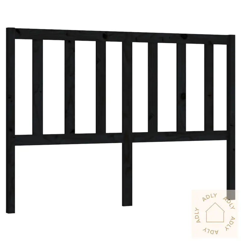 Sengegavl Svart 166X4X100 Cm Heltre Furu
