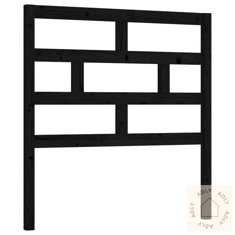 Sengegavl Svart 96X4X100 Cm Heltre Furu
