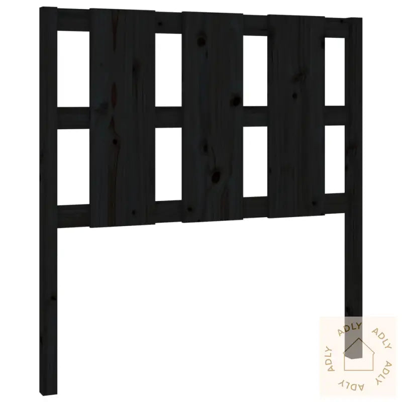 Sengegavl Svart 105,5X4X100 Cm Heltre Furu
