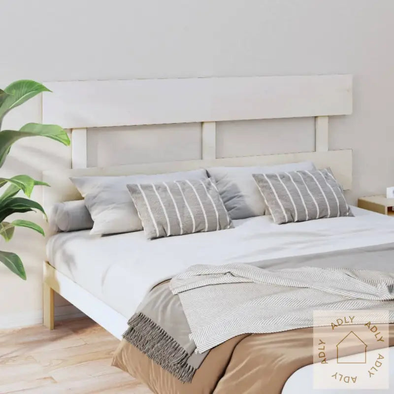 Sengegavl Hvit 164X3X81 Cm Heltre Furu