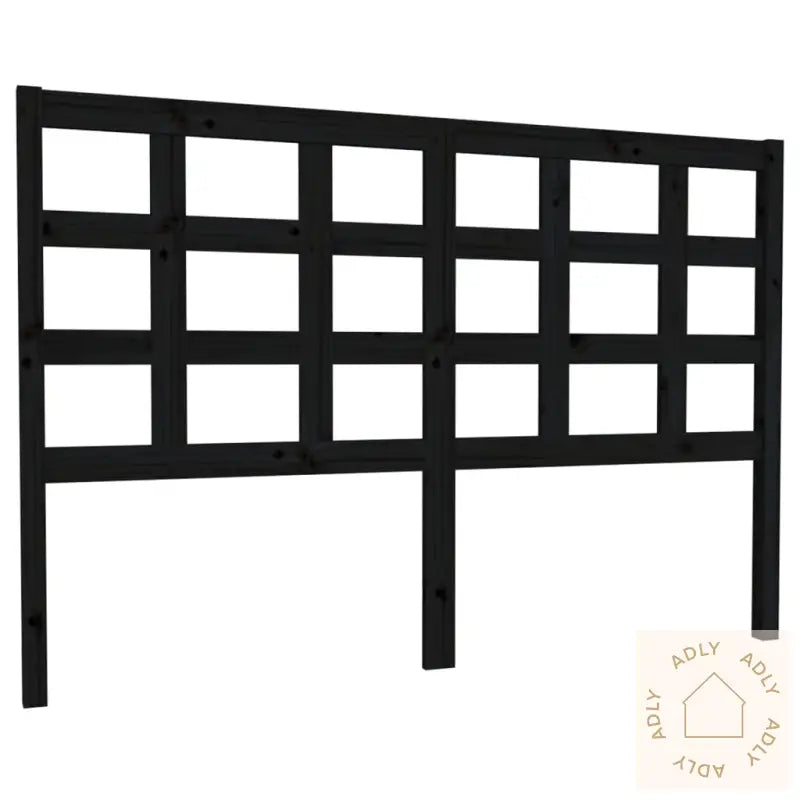 Sengegavl Svart 145,5X4X100 Cm Heltre Furu