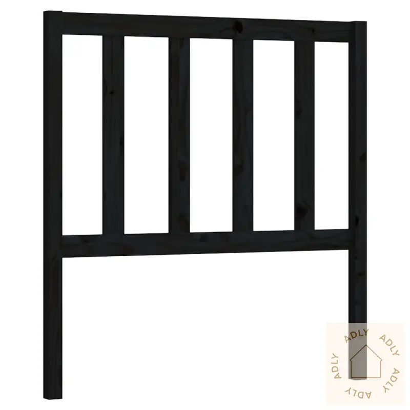Sengegavl Svart 106X4X100 Cm Heltre Furu