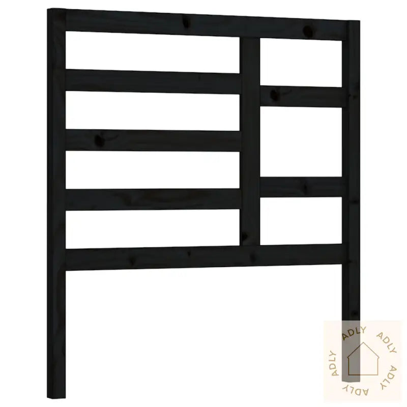 Sengegavl Svart 81X4X104 Cm Heltre Furu