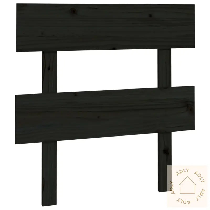 Sengegavl Svart 103,5X3X81 Cm Heltre Furu
