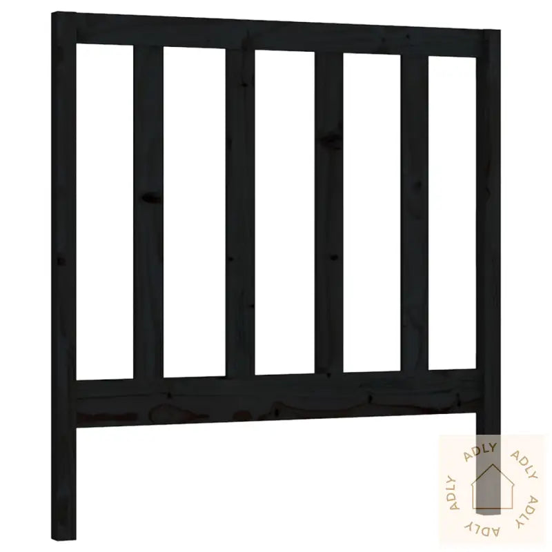 Sengegavl Svart 96X4X100 Cm Heltre Furu