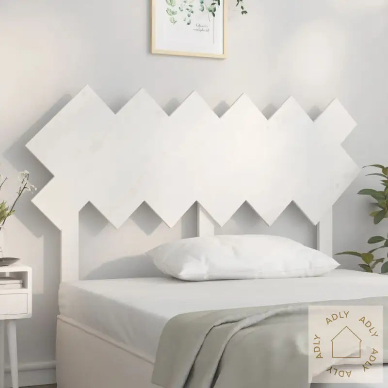 Sengegavl Hvit 132X3X81 Cm Heltre Furu