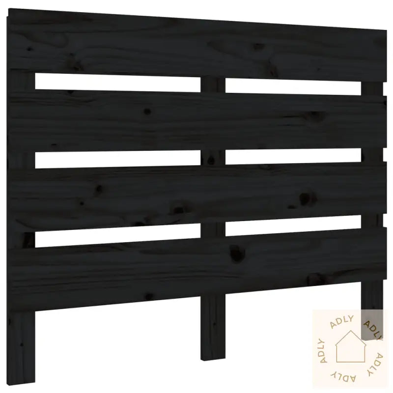 Sengegavl Svart 75X3X80 Cm Heltre Furu