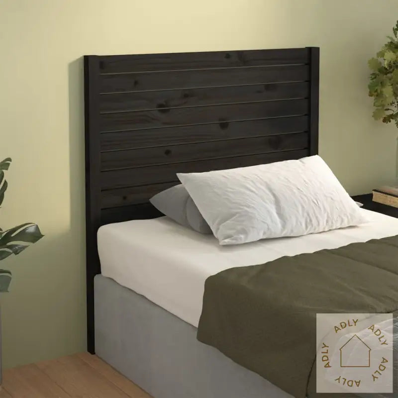 Sengegavl Svart 81X4X100 Cm Heltre Furu