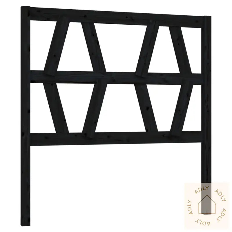 Sengegavl Svart 81X4X100 Cm Heltre Furu