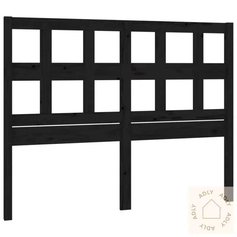 Sengegavl Svart 165,5X4X100 Cm Heltre Furu