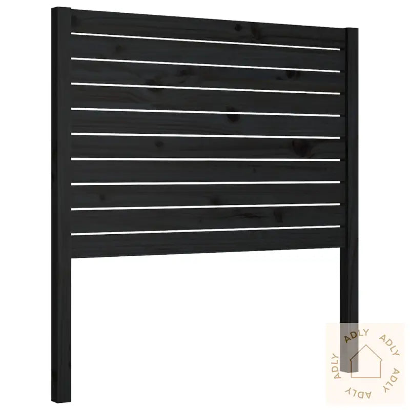 Sengegavl Svart 81X4X100 Cm Heltre Furu