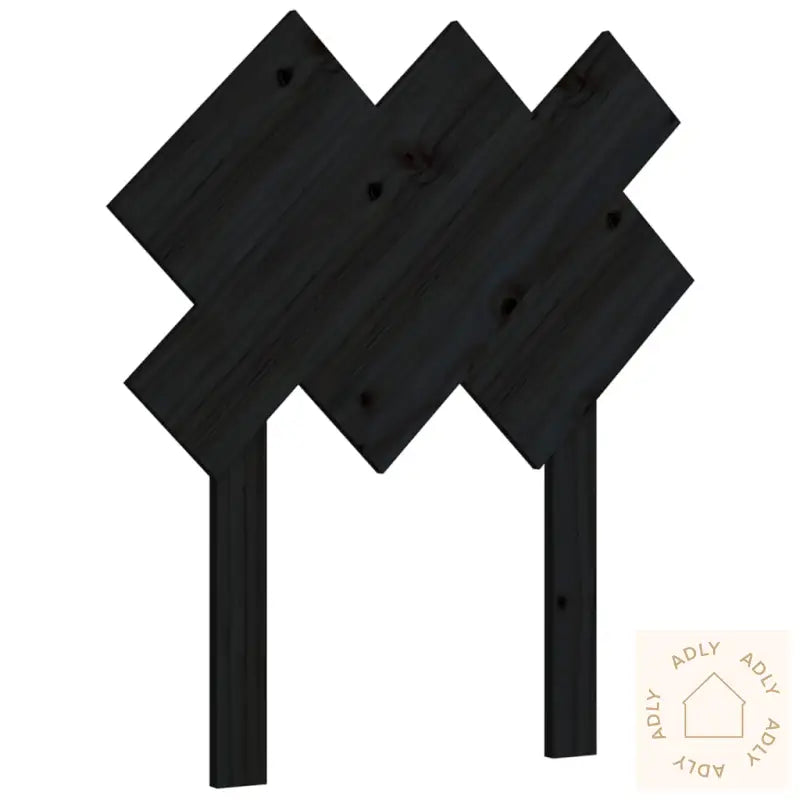 Sengegavl Svart 72,5X3X81 Cm Heltre Furu