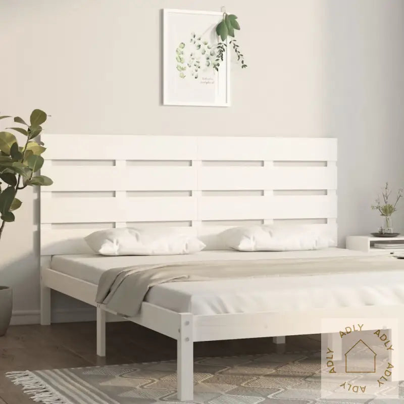 Sengegavl Hvit 150X3X80 Cm Heltre Furu