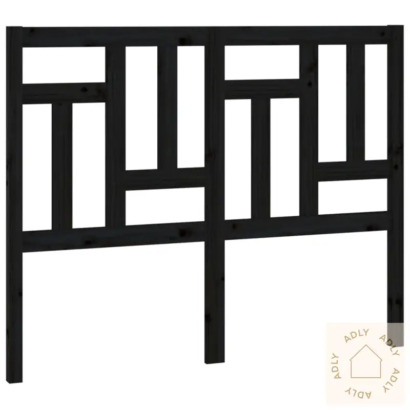 Sengegavl Svart 205,5X4X100 Cm Heltre Furu