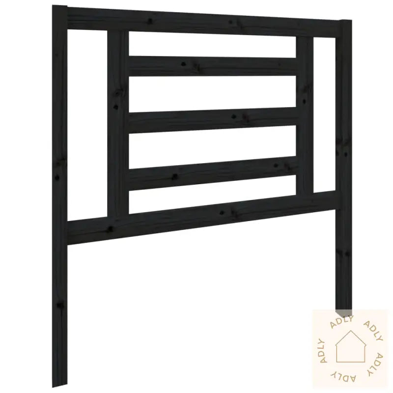 Sengegavl Svart 96X4X100 Cm Heltre Furu