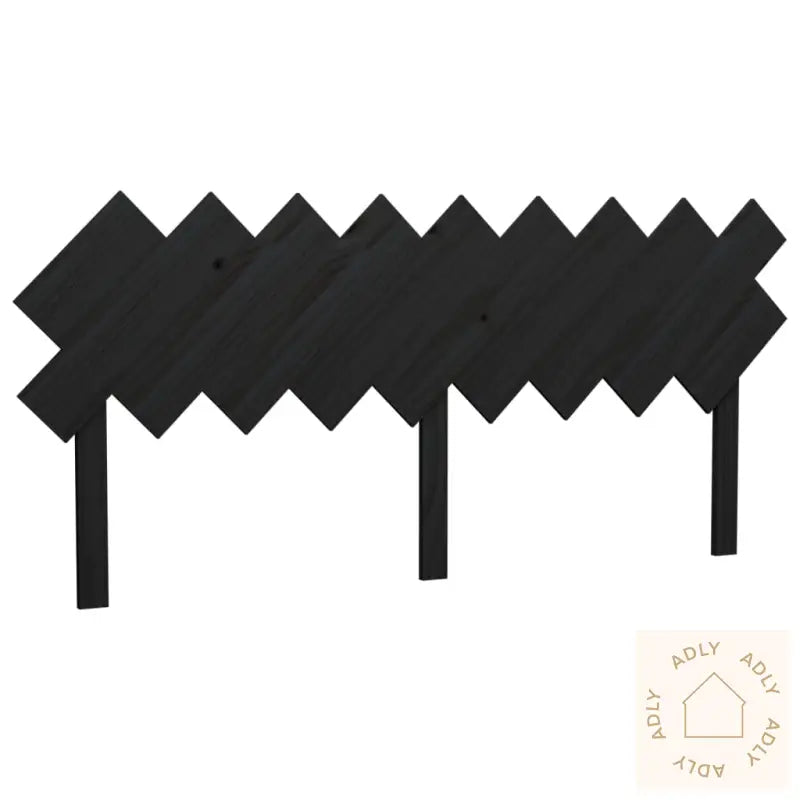 Sengegavl Svart 178X3X80,5 Cm Heltre Furu